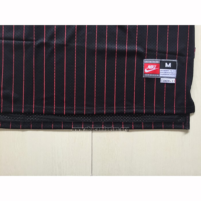 Camiseta Chicago Bulls Michael Jordan NO 23 Retro 1995-96 Negro